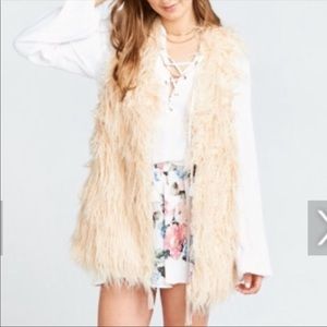 Show Me Your MuMu Faux Fur Boho Vest Luis Size XS